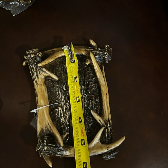 NWT Set of 3 Faux Deer Antler Light Switch Plate Covers - Picture 9 of 12